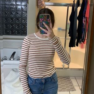 Abercrombie & Fitch Striped Long Sleeve Shirt Size Small